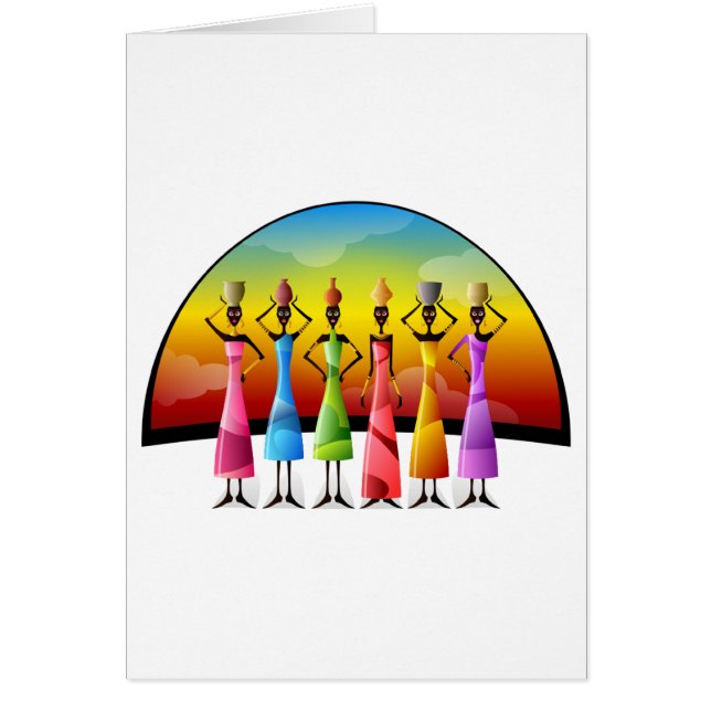 Femmes africaines avec des navires (Devant)