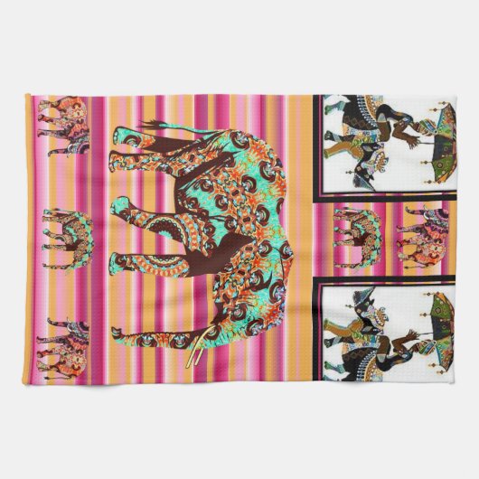 Femmes africaines Eléphant Serviette à main (Horizontal)
