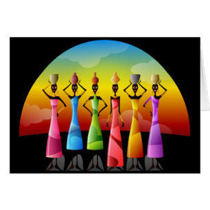 Femmes africaines en robe colorée Kwanzaa