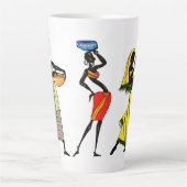 Femmes africaines Latte Mug (Devant)