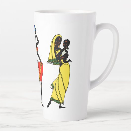 Femmes africaines Latte Mug (Droite)
