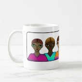 Femmes alignées. Mug (Gauche)