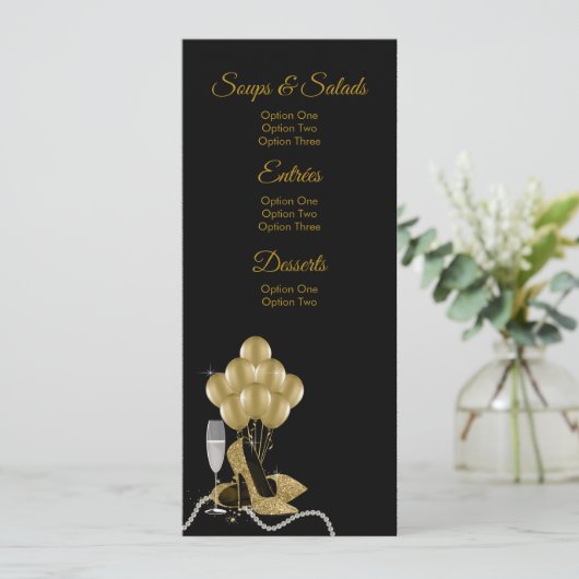 Femmes Anniversaire Menu Programmes (Debout devant)