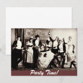 Femmes Antiques Célébrant les Invitations de Fête (Devant / Derrière)