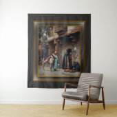 Femmes Arabes Devant Une Porte Wandkleed (In situ)