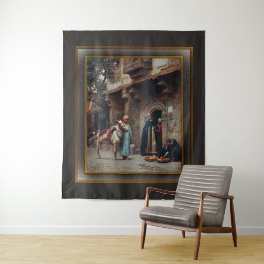 Femmes Arabes Devant Une Porte Wandkleed (In situ)