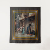 Femmes Arabes Devant Une Porte Wandkleed (Voorkant)