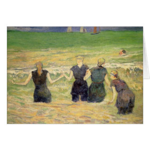 Femmes baignant Dieppe par Paul Gauguin
