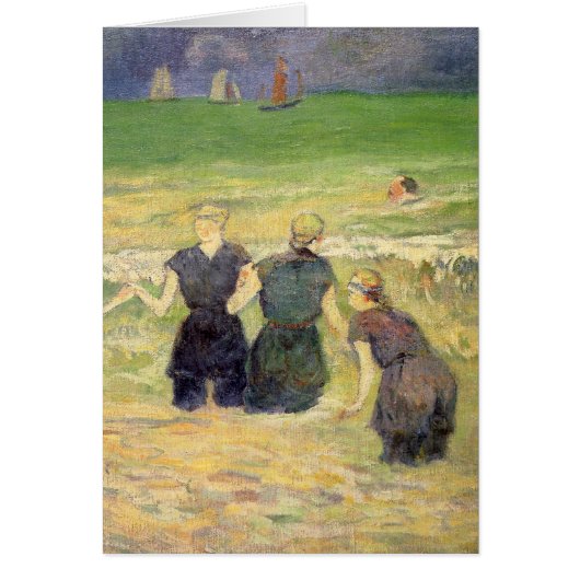 Femmes baignant Dieppe par Paul Gauguin (Devant)