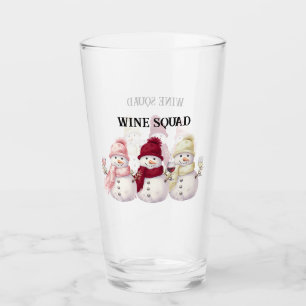 Femmes Bonhommes de Neige Tenant des Verres à Vin