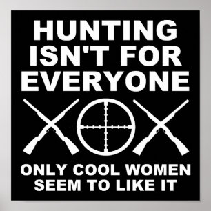 Femmes branchées qui aiment la chasse Affiche de c