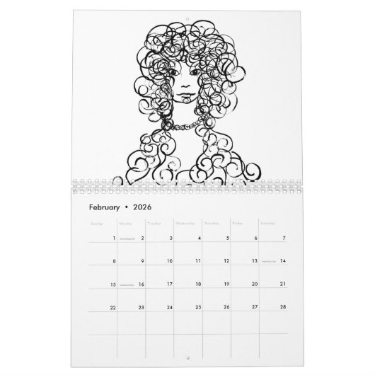 FEMMES, Calendrier 2023, Peintures, Denis Gaston A (Feb 2026)