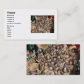 Femmes Carte de visite de poterie (Devant / Derrière)