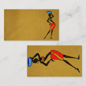 Femmes Cartes de visite d'Afrique (Devant / Derrière)