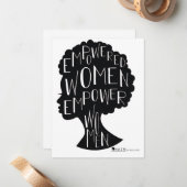 Femmes cartes pour notes autonomes (Devant/Arrière en situation)