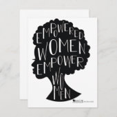 Femmes cartes pour notes autonomes (Devant / Derrière)