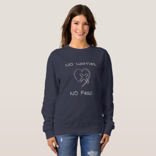 Femmes chrétiennes sweatshirts Pas de soucis Jésus