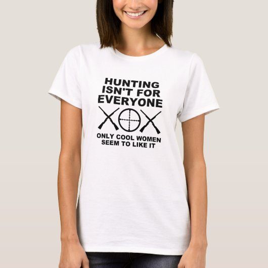 Femmes Cool Aiment La Chasse Tshirt Drôle De Chass (Devant)