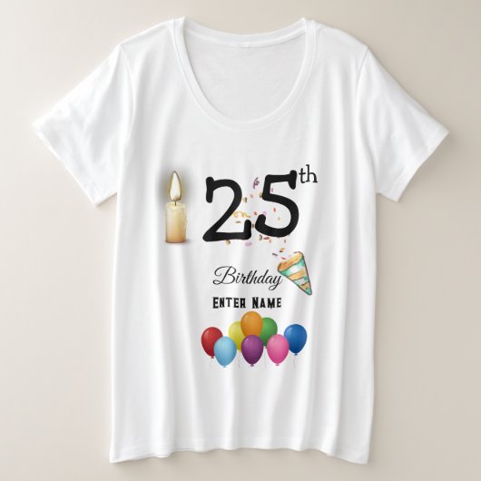 Femmes d'anniversaire customisées (Design devant)