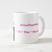 Femmes Dans Média Classique Mug 15 oz (Devant droit)