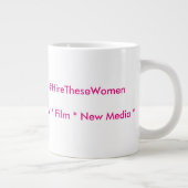 Femmes Dans Média Classique Mug 15 oz (Droite)