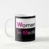 Femmes Dans Médias Classique Mug Noir (Gauche)
