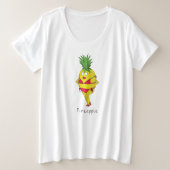 Femmes de Pin- d'ananas de Fineapple plus le (Design devant)