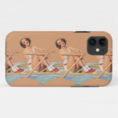 Femmes de pin-up ramant le coque iphone (Dos (Horizontal))