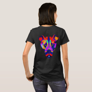 femmes de T-shirt noir au dos d'Alexander's Dog