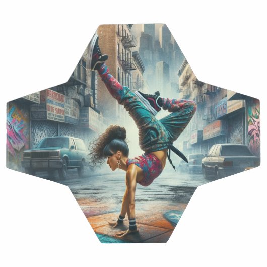 Femmes en action de Breakdancer Silhouette de New (Plat)