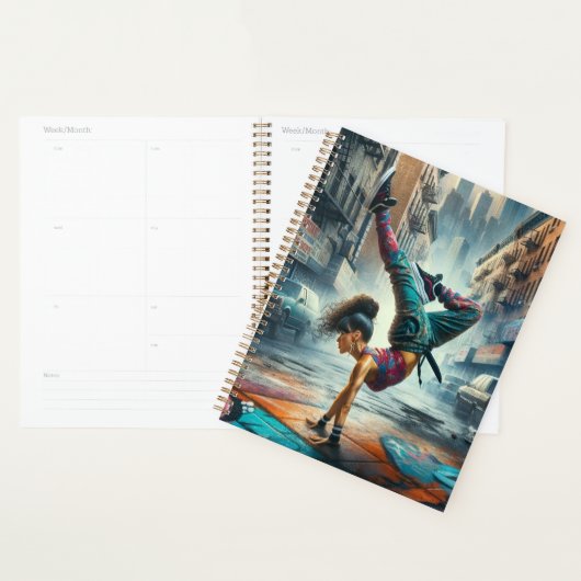 Femmes en action de Breakdancer Silhouette de New  (Devant avec enveloppe)