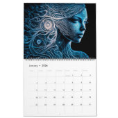 Femmes en détail Calendrier 12 mois (pages fractio (Jan 2026)