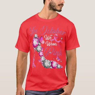Femmes En Octobre Nous Portons Le Ruban Rose Haut