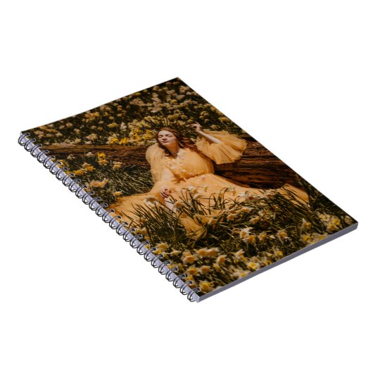 femmes entourées de fleurs spirale carnet de notes (Côté Droit)