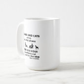 Femmes et chats Drôle Mug Café (Devant gauche)