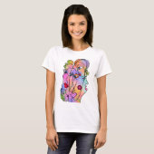 Femmes Face T-Shirt Abstrait Style moderne peintur (Devant entier)