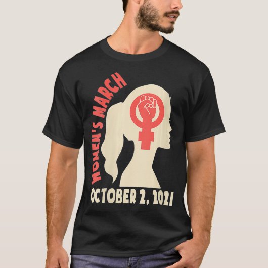 Femmes Femmes Mars 2021 Tshirt Octobre 2 Reproduir (Devant)