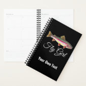 Femmes Fly Gal Fishing Rainbow Trout Planner (Devant avec enveloppe)