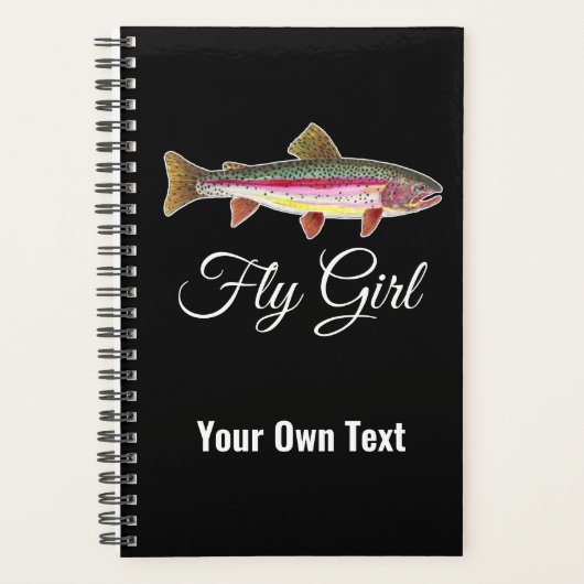 Femmes Fly Gal Fishing Rainbow Trout Planner (Devant)
