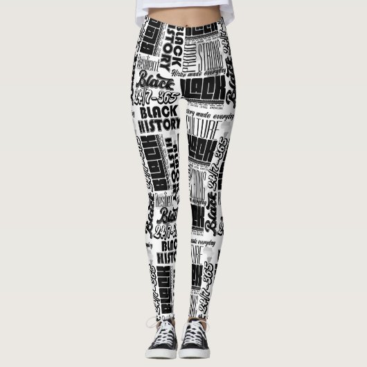 Femmes Histoire Noire Leggings (Devant)