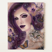 Femmes Imaginaires avec chat par Renee Lavoie Canv (Dos)