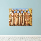 Femmes Indigènes Mexicaines Art Déco Tons Terreux (Insitu (Plancher de Bois))
