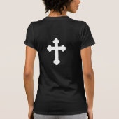 Femmes J'aime mon église T-shirt avec Croix (Dos)