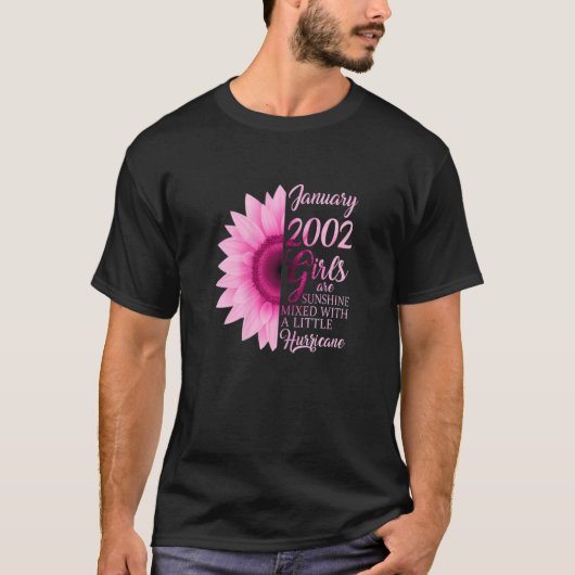 Femmes Janvier Fille 2002 TShirt 21 ans 21 ans (Devant)