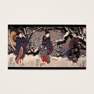 Femmes japonaises pendant les 1800s de la neige C.