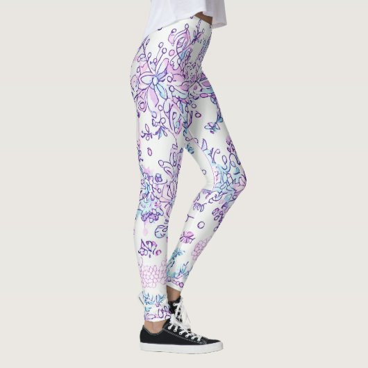 FEMMES LEGGINGS IMPRIMÉE CONCEPTION FLORALE (Droite)