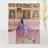 femmes magnifiques avec peintures carte de voeux p (Fleur jaune)