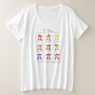 Femmes mignonnes de jour des maths pi de menu de