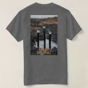 Femmes plongée en plâtre T-shirt dos gris