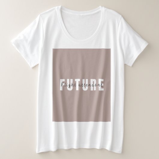 femmes plus la taille de l'agent de bord TSHIRT (Design devant)